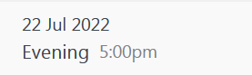 Shift detail view without shift end time